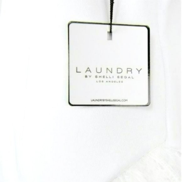 NWT Stunning Laundry by Shelli Segal Feather Trim Cocktail Party Mini Dress - Picture 7 of 7